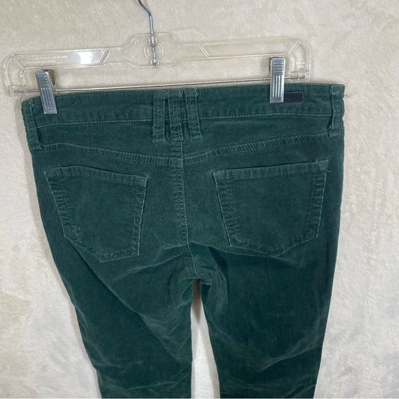 Women's Green Corduroy Jeans - Picture 3 of 9